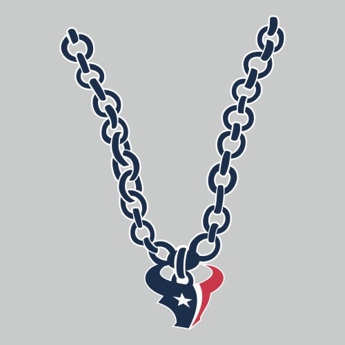 Houston Texans Necklace logo vinyl decal